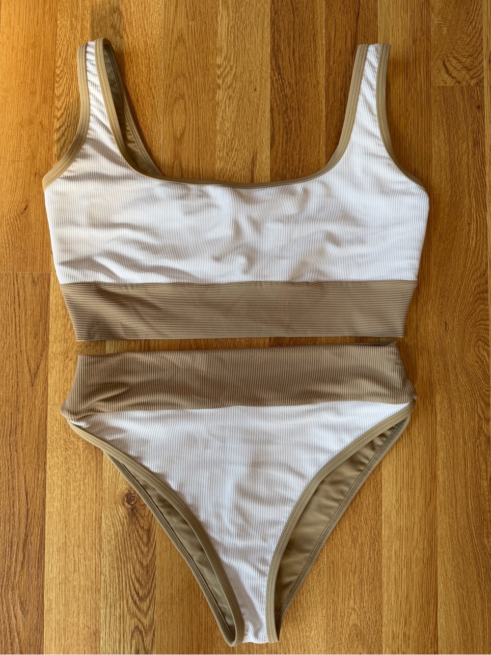 Lain Snow Bikini Ocean Isle Tan and White Women’s X Large